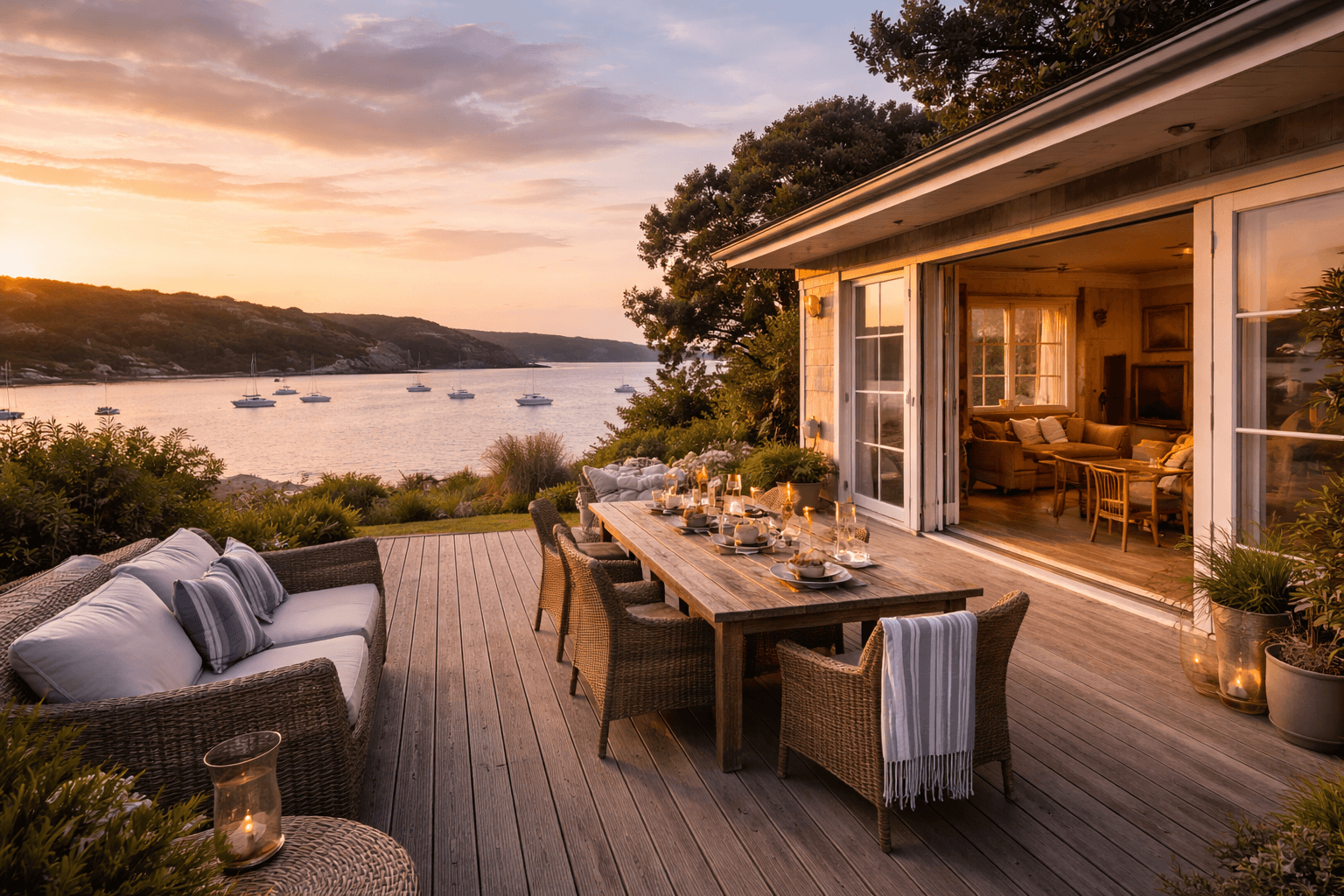 A ManorStay member’s home with coastal views